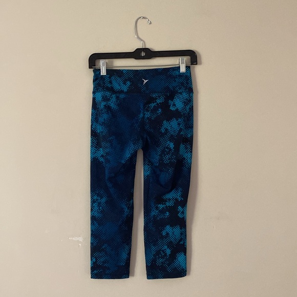 Old Navy Leggings Colorblock Active Exercise Workout Blue - Picture 5 of 14